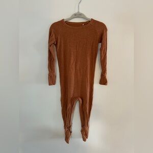 Little Sleepies Orange Crescent Zippy